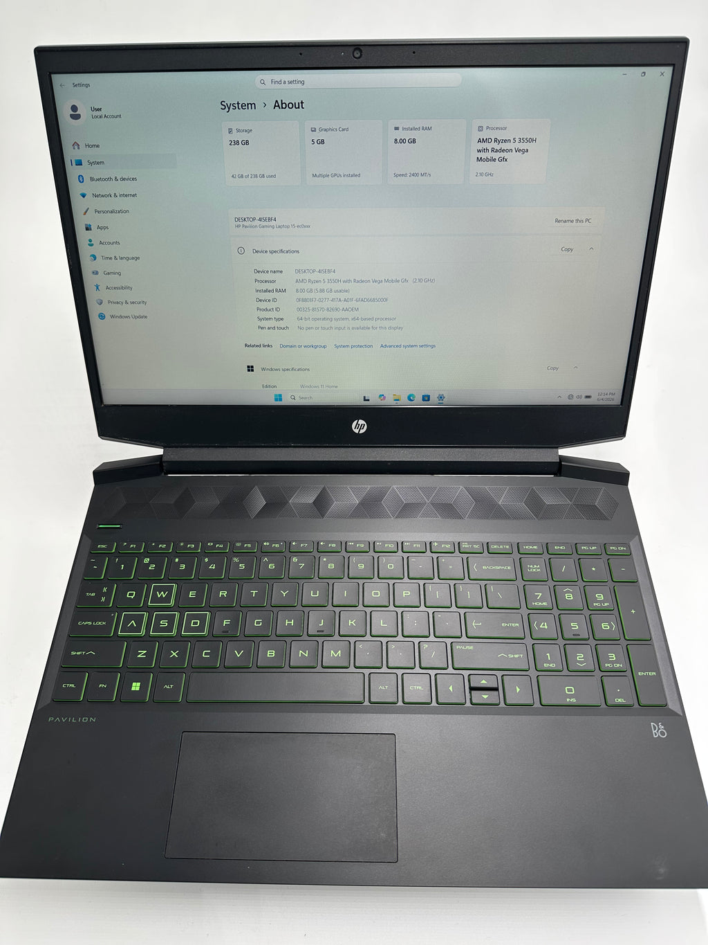 Laptop Gamer HP Pavilion 15-ec0xxx — Reacondicionada | Batería Nueva | Cargador Incluido
