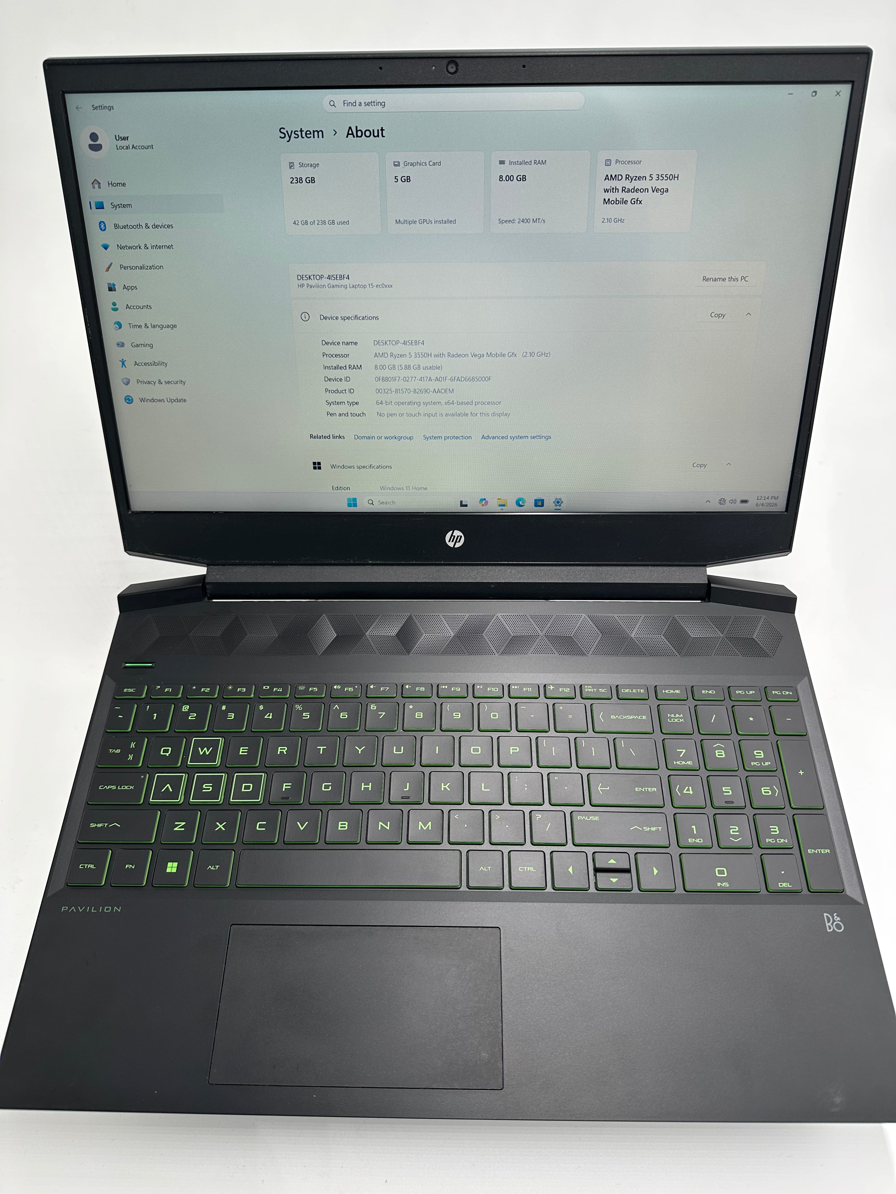 Laptop Gamer HP Pavilion 15-ec0xxx — Reacondicionada | Batería Nueva | Cargador Incluido